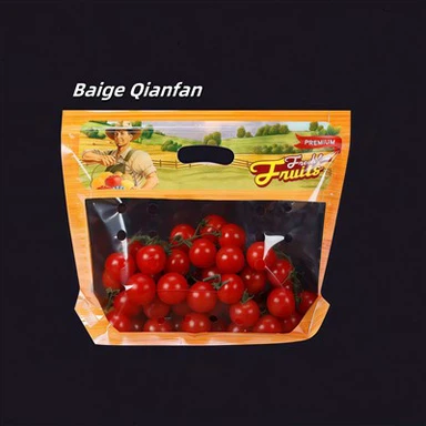 فروش عمده کیسه پایه میوه و سبزیجات با کیفیت بالا با دسته و سوراخ هوا